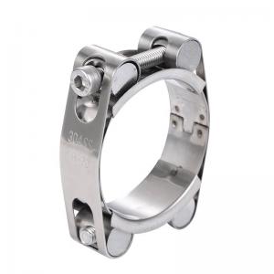 Double Bolt Double Band Heavy Duty Hose Clamp