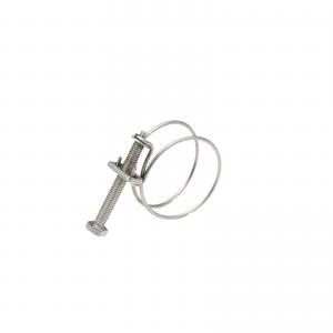 Double wire hose clamp